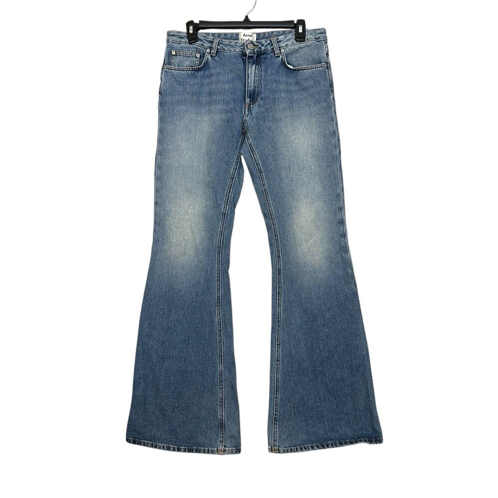 Acne Studios Jeans Womens 29 Blue Flared Leg Mid Rise MELLO LT VINTAGE